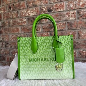 Michael Kors Lime Green Satchel